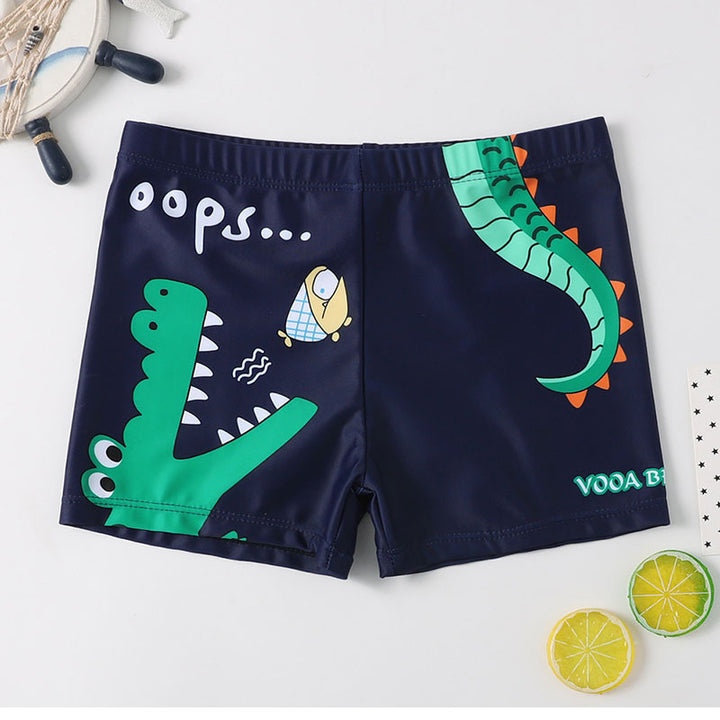 Drengernes bad shorts med maritimt motiv Skovae