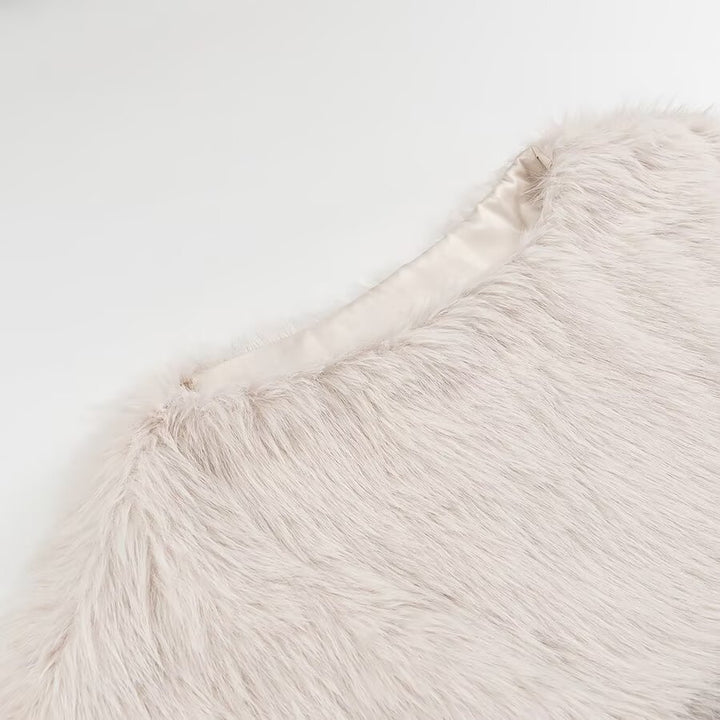 Femme Cropped Kunsfn fur Pullover Stilla