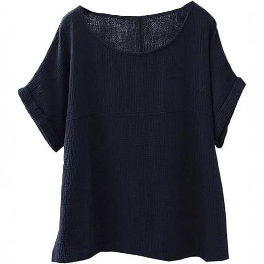 Damer afslappet bluse i let materiale med struktureret design Stilla