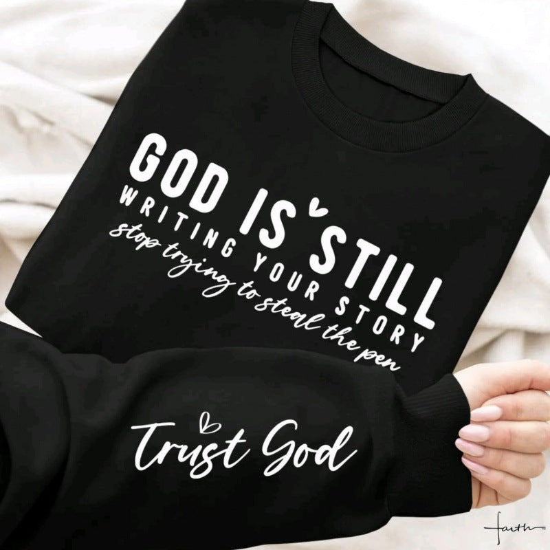 Kvinders sweater med inspirerende print og afslappet snit Stilla