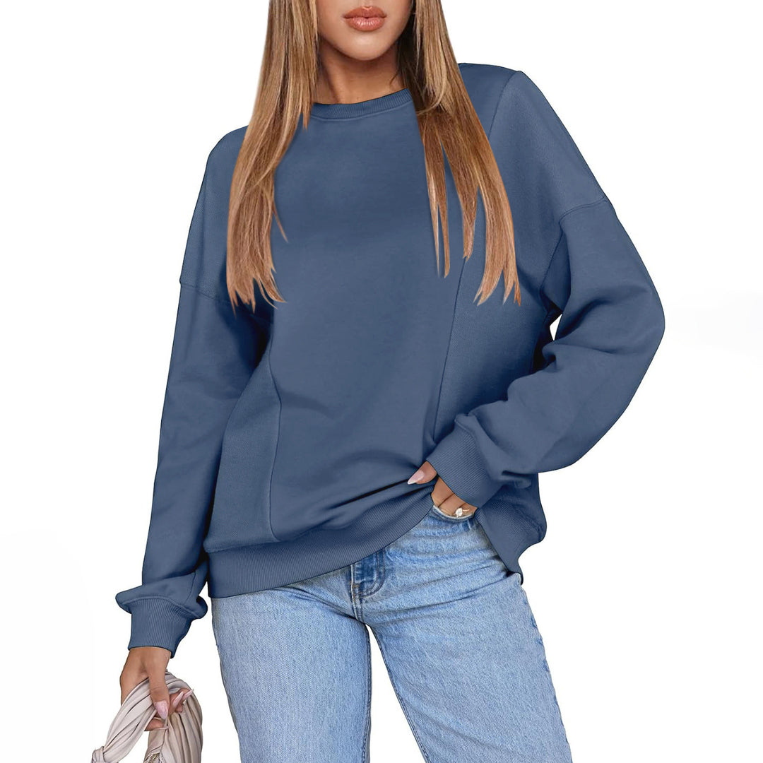 Dame afslappet oversized sweater med moderne snit og blødt foer Stilla