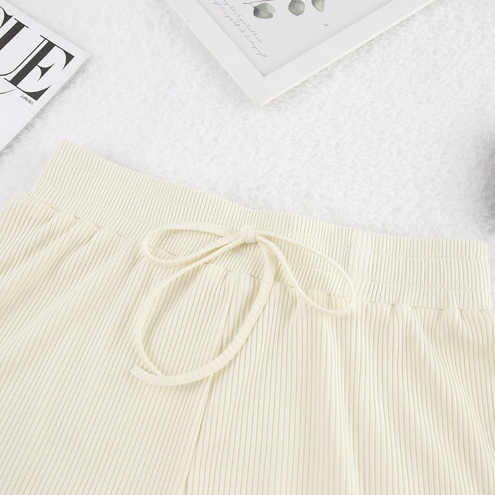 Dame afslappet to-delt sæt med cropped overdel og flydende nederdel Stilla