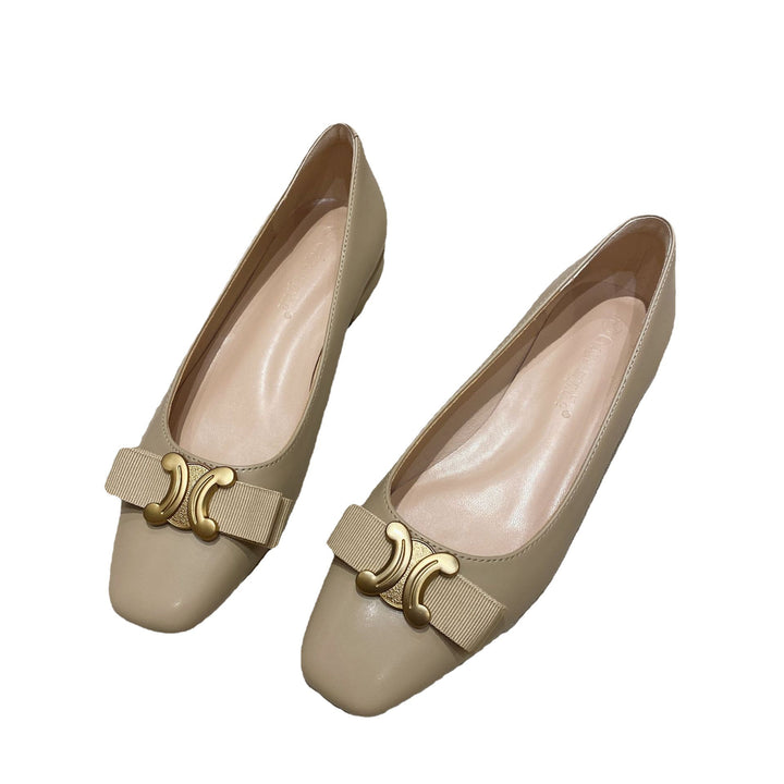 Dame Ballerinas med elegant bueaccent og komfortabel indersål Stilla