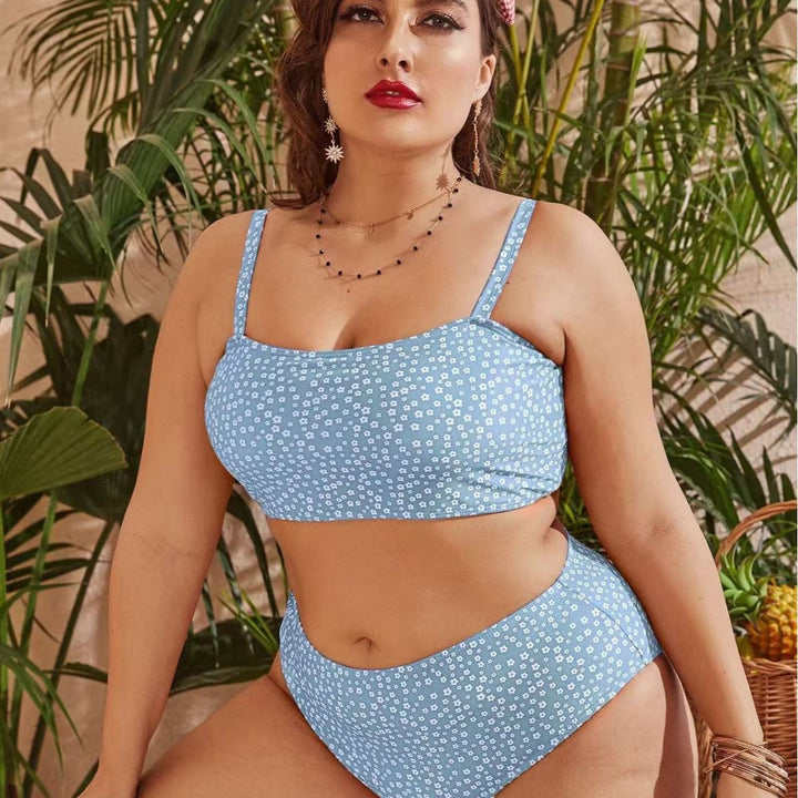 Dame Højskåret bikini med legende prikdesign Skovae