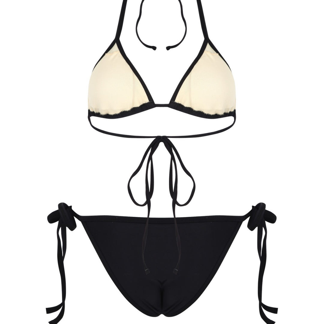 Dame bikini-sæt med elegante cut-out-detaljer og justerbare bånd Skovae