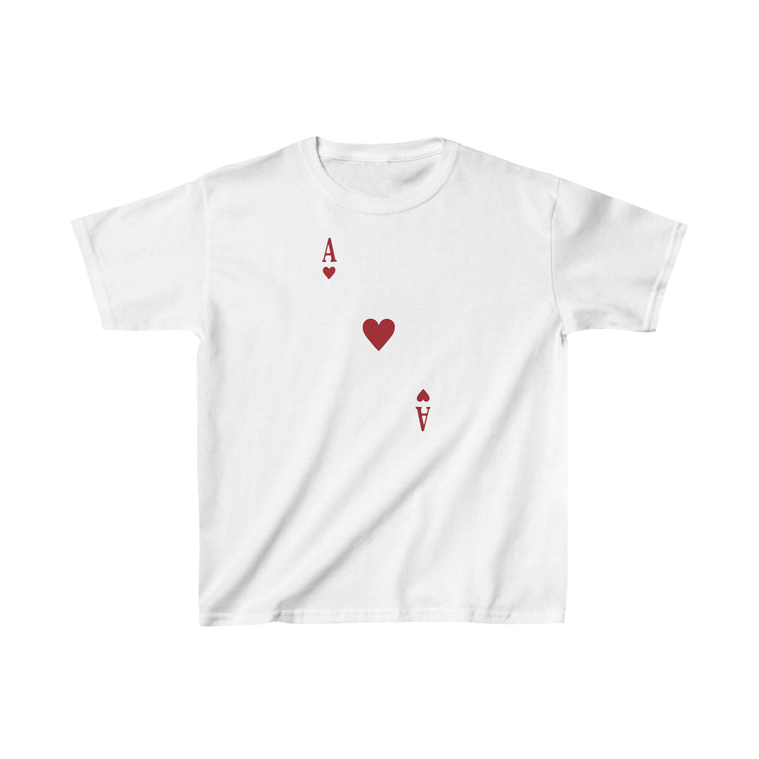 Dame T-shirt med dekoreret hjerte-motiv Skovae