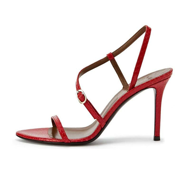 Femme Riemchen Højhælede Sandaler med elegant Ankelseler Detalje  Stilla