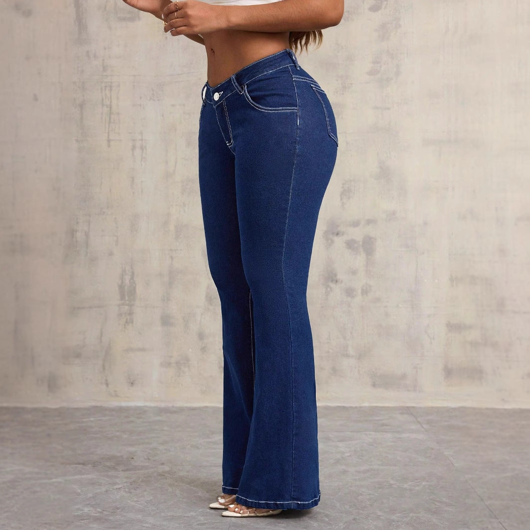 Kvindernes Flared Høj Talje Jeans Stilla