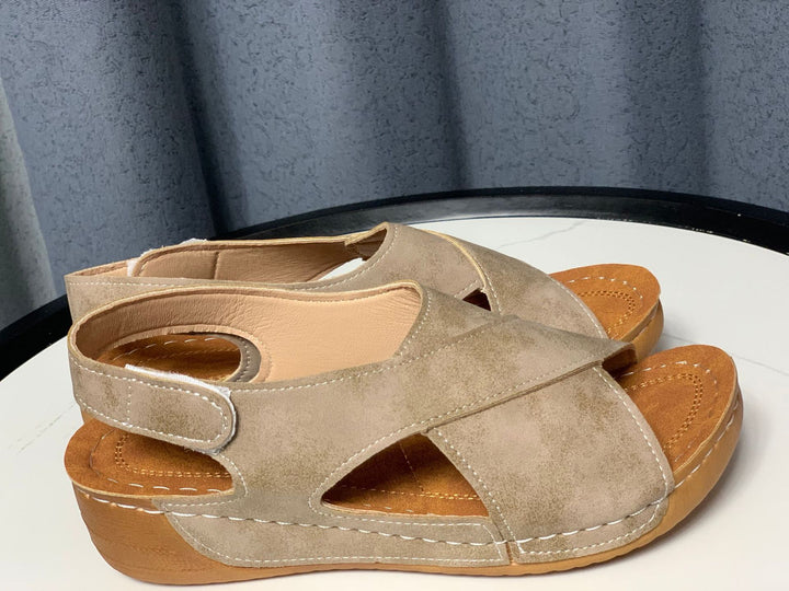 Dame Komfort Sandaler med polstret fodseng og fleksible remme Stilla