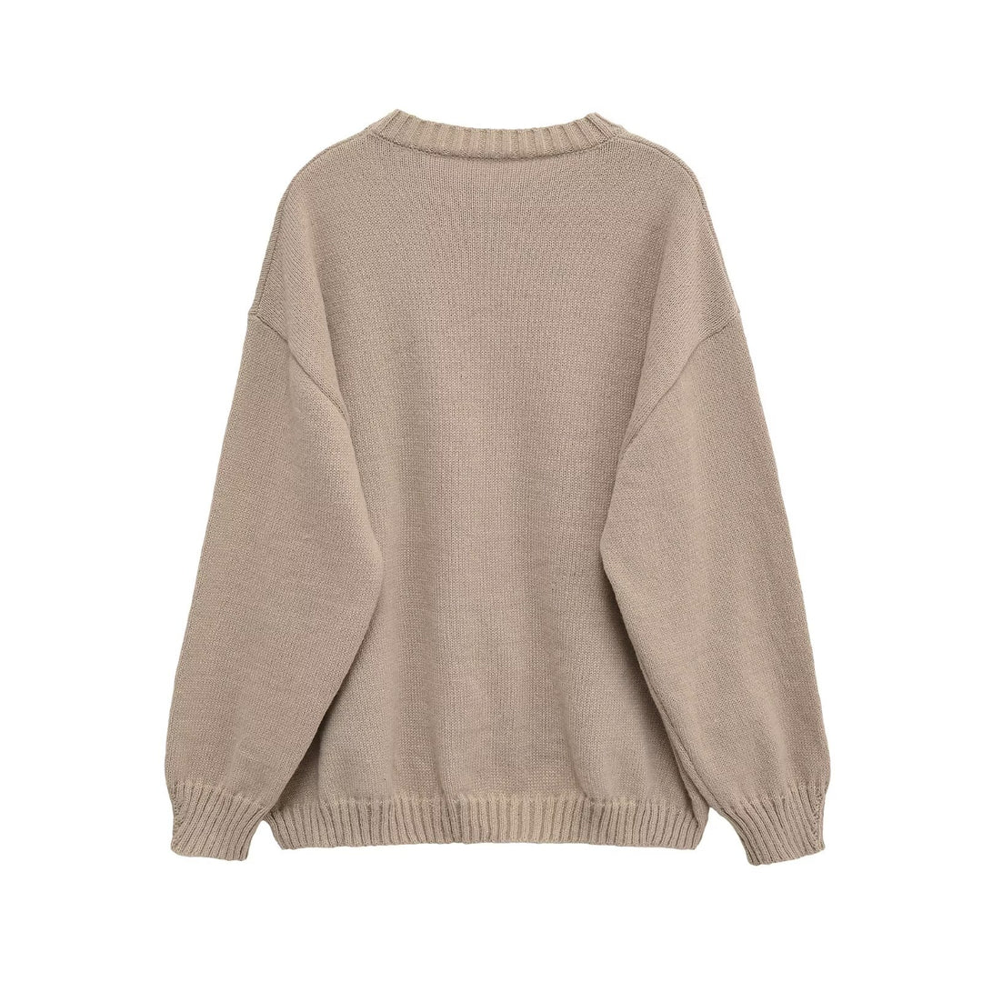 Dame hyggelig strikpullover Stilla