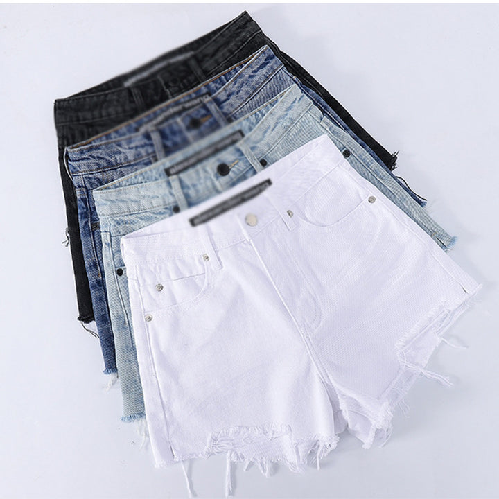 Dame slibede Vintage Jeansshorts Stilla