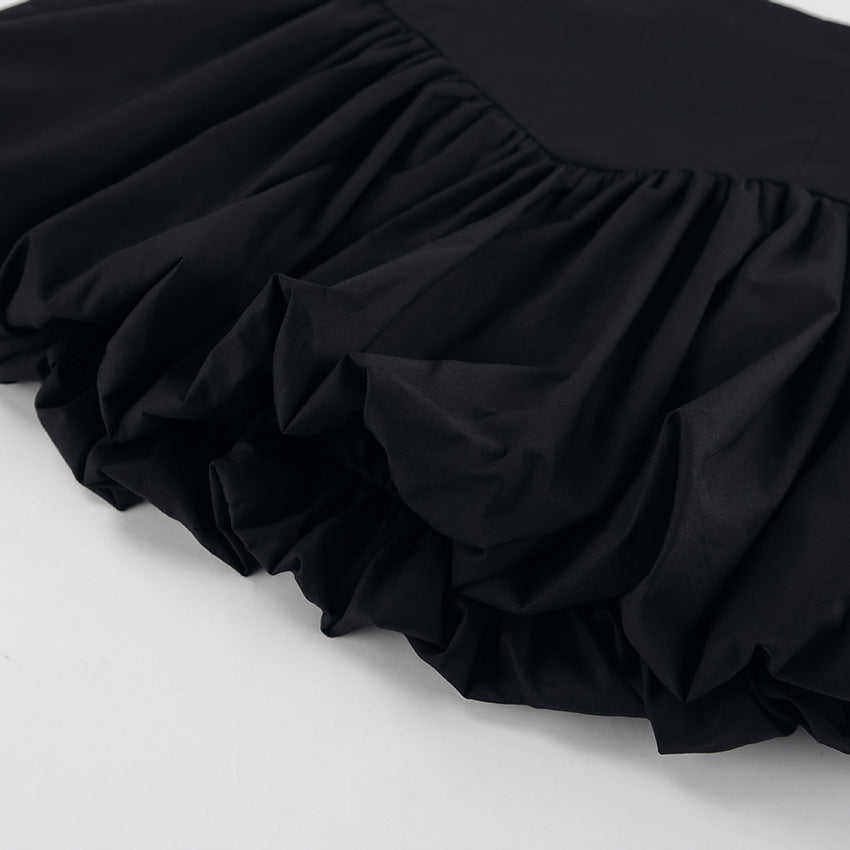 Dame Voluminøs Mini Nederdel med elastisk Talje og stilfuld Ruffle Design Stilla