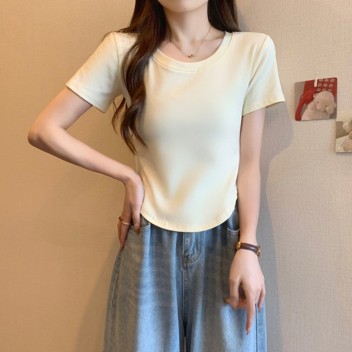 Femme Casual Soft Touch Kortærmet T-shirt Stilla