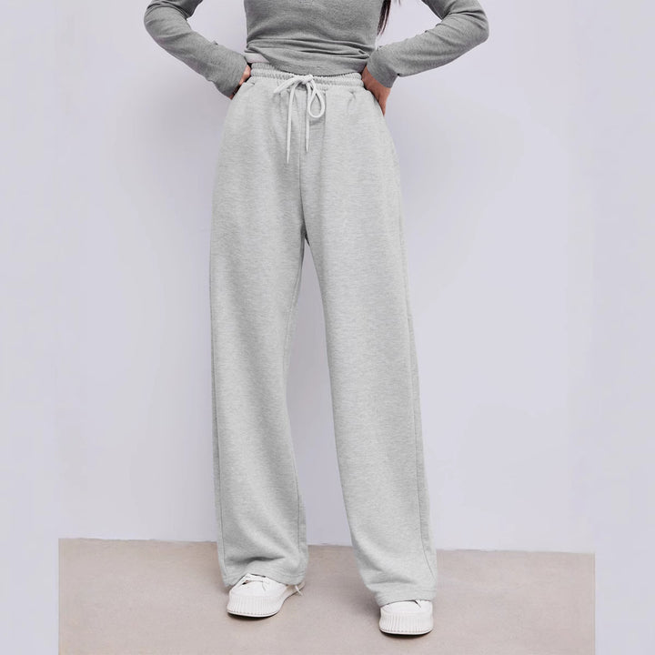 Kvindernes komfortable sweatpants med høj talje og løs pasform Stilla