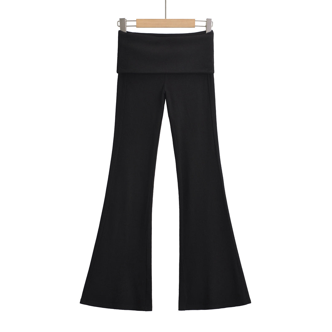 Dame flare leggings med bred talje og fleksibelt materiale Stilla