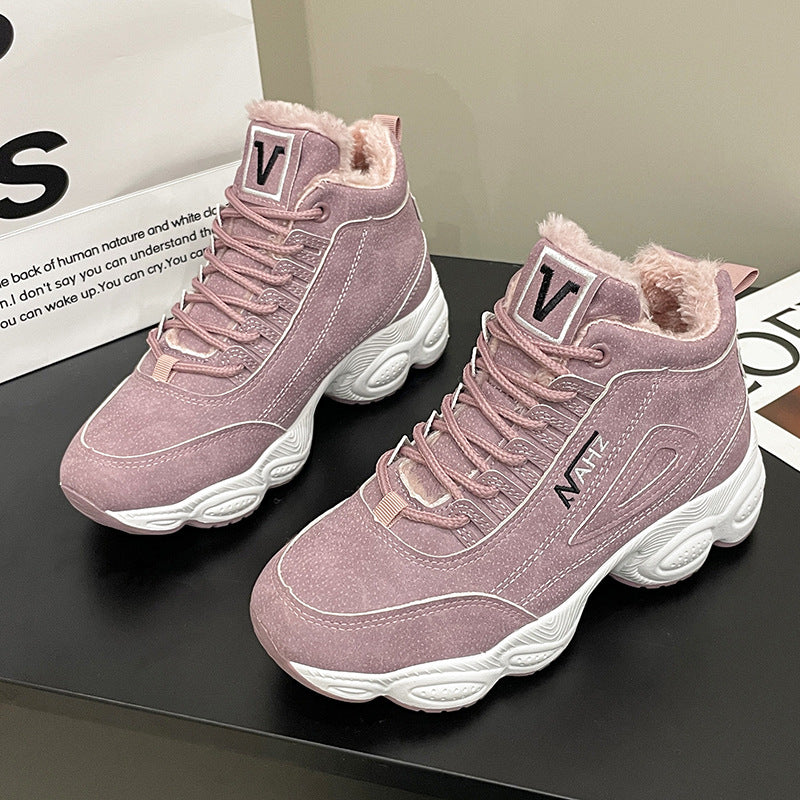 Dame High-Top Sneakers med blødt foder og skridsikker sål Stilla