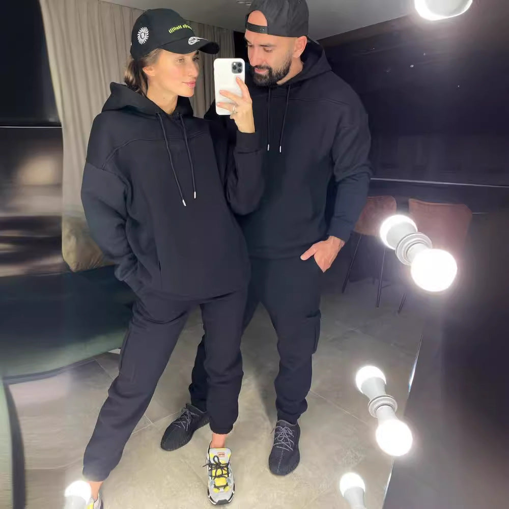 Dame Komfortabel Hoodie- og Joggingdragt-Sæt Stilla