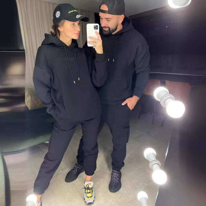 Dame Komfortabel Hoodie- og Joggingdragt-Sæt Stilla