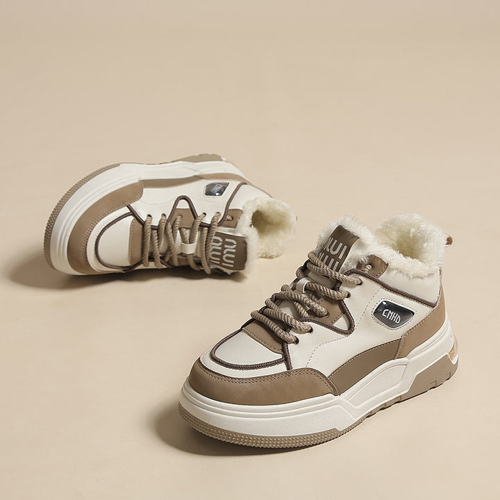 Dame High-Top Sneakers med varmt for og skridsikker sål Stilla