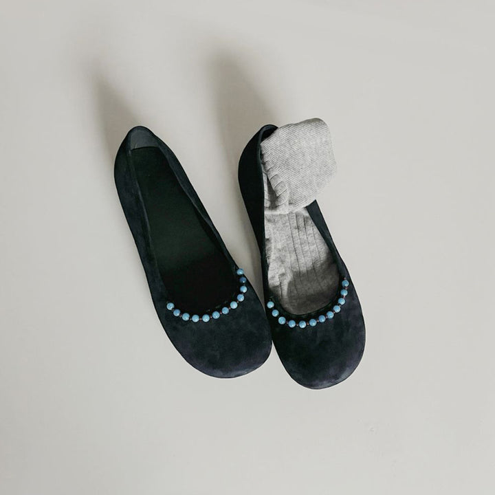 Damer Elegante Flade Ballerina Sko med Dekorativt Udsmykket Accent Stilla
