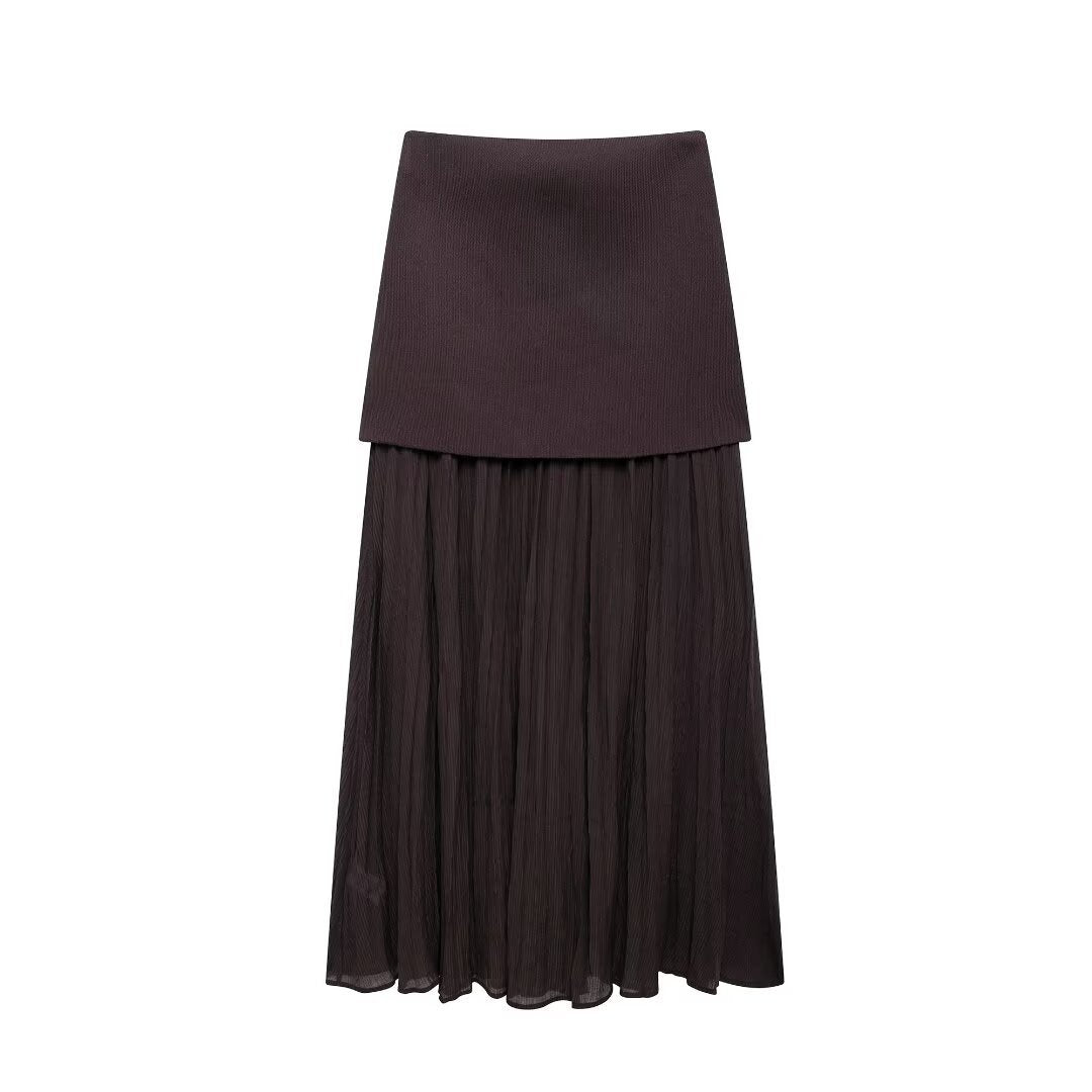 Femme Lagdelt Foldsmaxikilt Stilla
