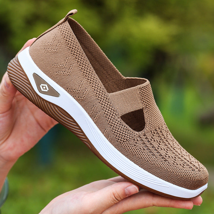 Dame Let Sneaker med åndbart strikdesign Stilla