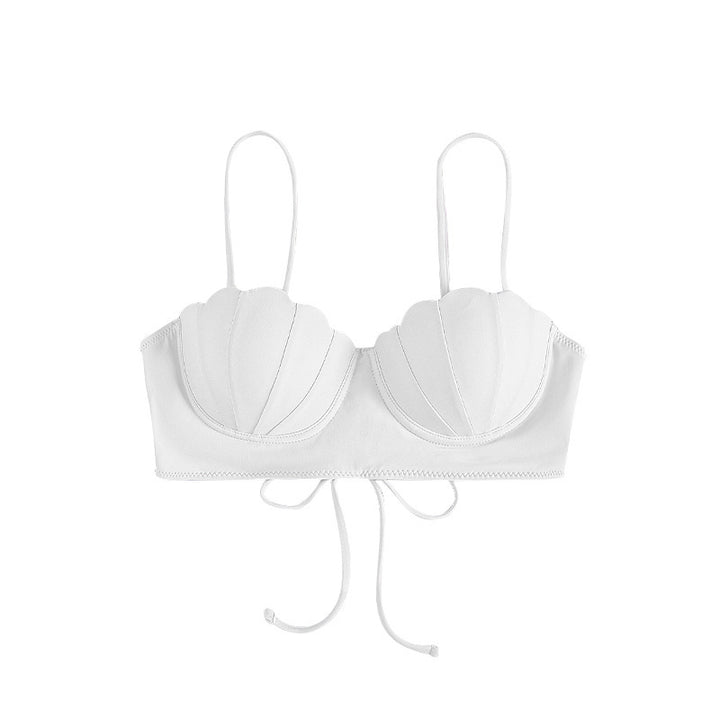 Dame bikini top med musling design og justerbare stropper Skovae