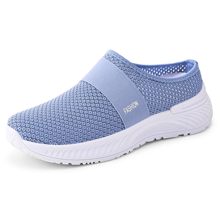 Dame Komfortable Slip-On Sneakers i åndbart mesh med fleksibel sål Stilla