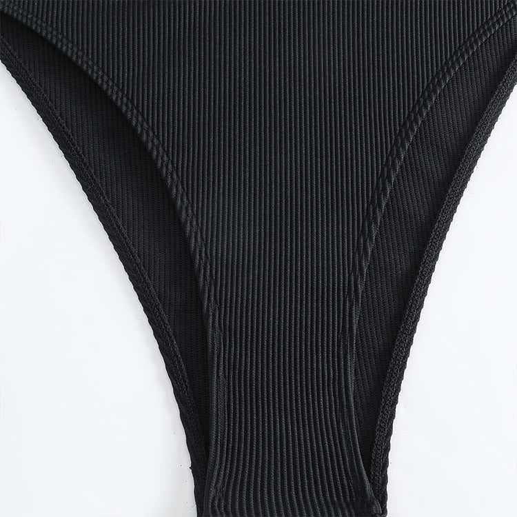 Dame Rib Halterneck-Bikini-Sæt Stilla
