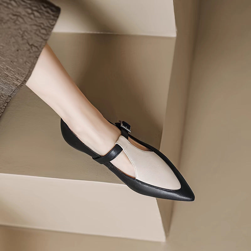 Dame elegante ballerinaer med fashionable spænde accenter og komfortabelt fodseng Stilla