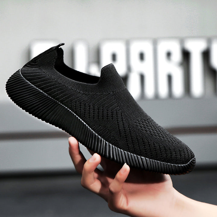 Unisex nan ultralet slip-on sko i fine strik med anatomisk komfortfodseng og ribbet fleksibel sål Skovae