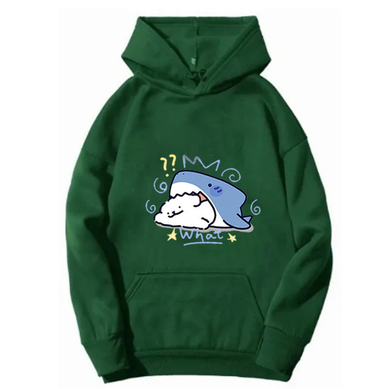 Kvinders hoodie med legende hvalmotiv Skovae