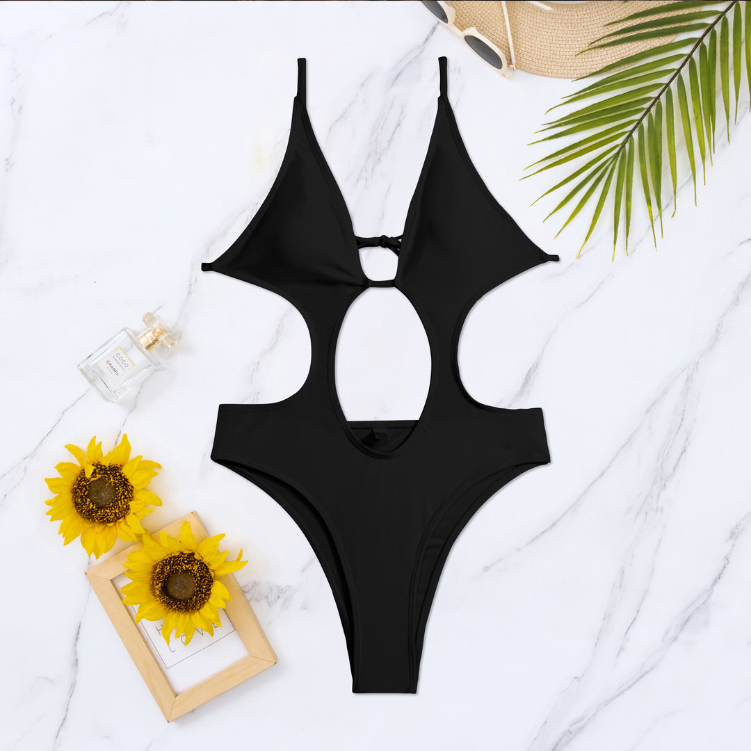 Dame Én-delt Badedragt med Cut-Outs Skovae