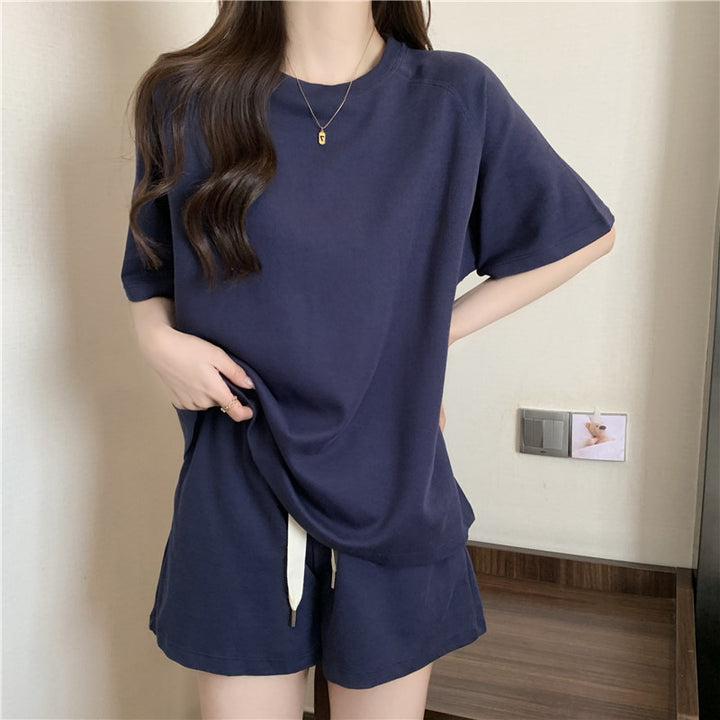 Femme Casual Lounge Set med justerbar talje Stilla