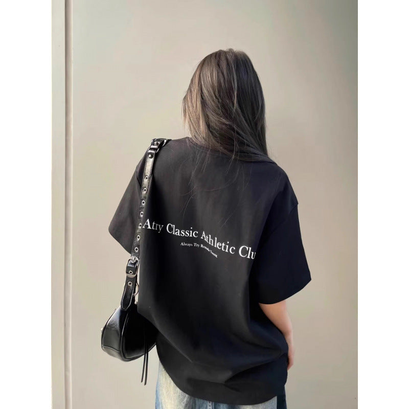Dame Sports T-shirt med elegant tryk Stilla