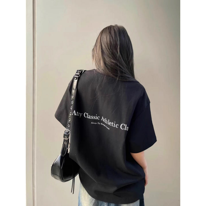 Dame Sports T-shirt med elegant tryk Stilla