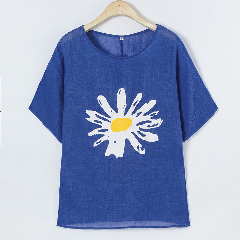 Dame Casual Grafik T-shirt Stilla