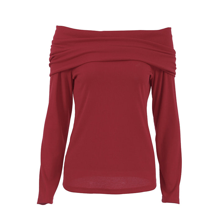 Dame Off-Shoulder Top med Ruffle-detaljer og elegant pasform Stilla
