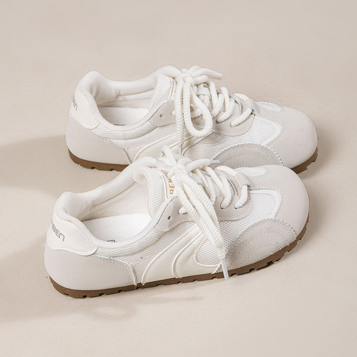 Dame Behagelige Sport Sneakers med åndbart mesh-overflade og fleksibelt såleprofil Stilla