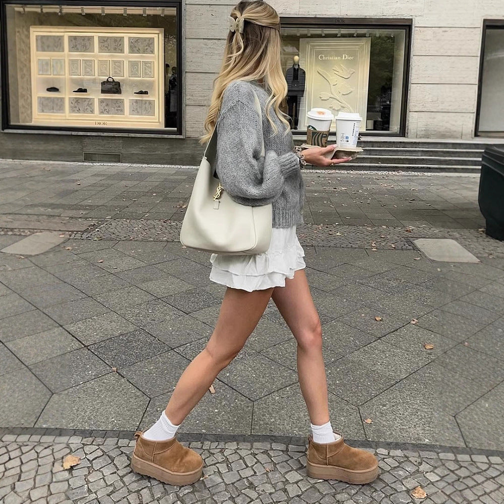 Dame hyggelig strikcardigan Stilla