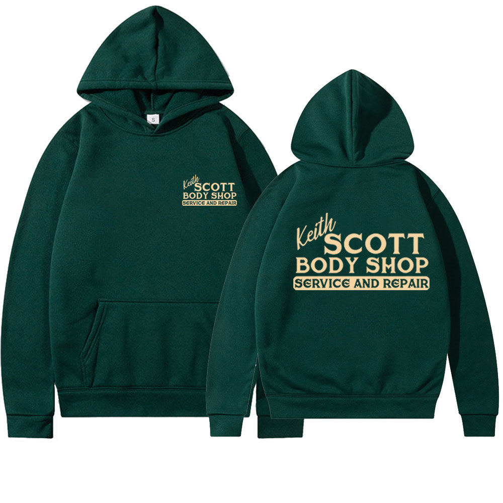 Kvinders hoodie sweatshirt med kreativt print og blødt fleece materiale Skovae