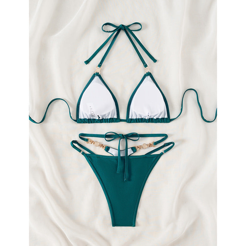 Kvinder Triangle Top Bikini Sæt Stilla