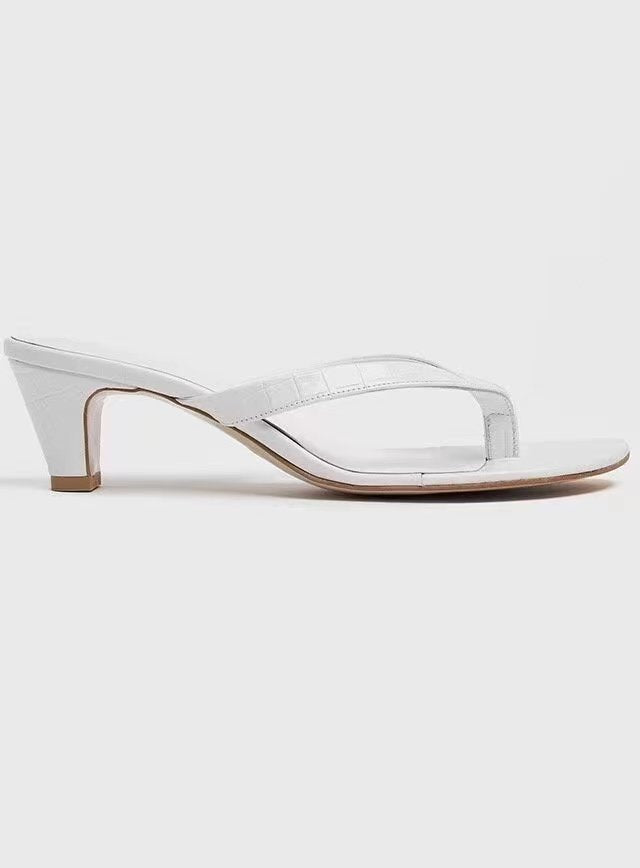 Femme High-Heel Thong Slide Sandaler Stilla