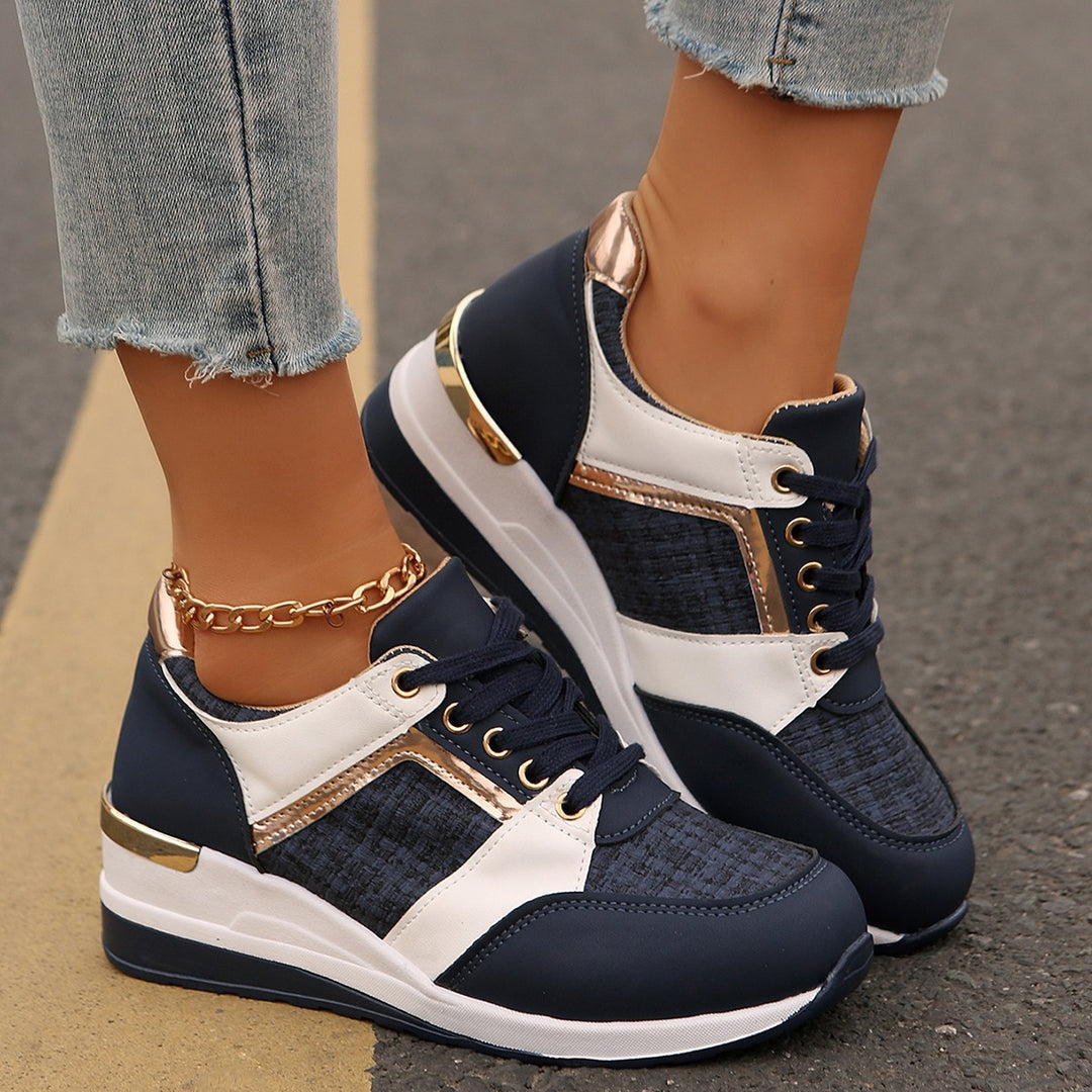 Dame Sportliche Sneakers med åndbar mesh-overflade og dämpende sål Stilla