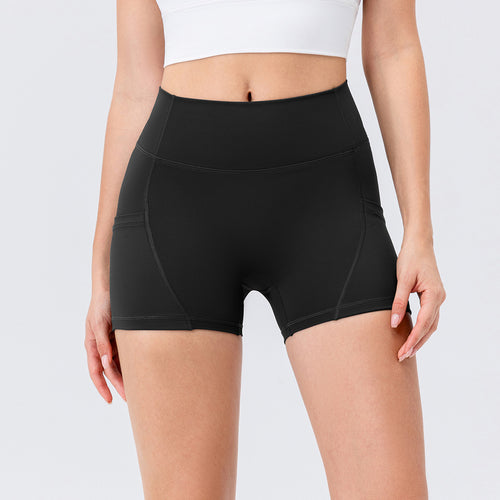 Dame Sporty Høj Talje Shorts med sidelommer og fleksibel pasform Stilla