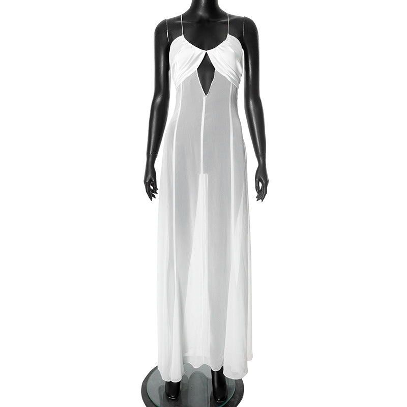 Femme Elegant Cut-Out Maxi Kjole Stilla