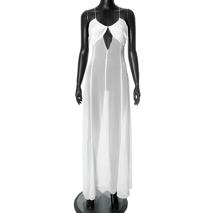 Femme Elegant Cut-Out Maxi Kjole Stilla