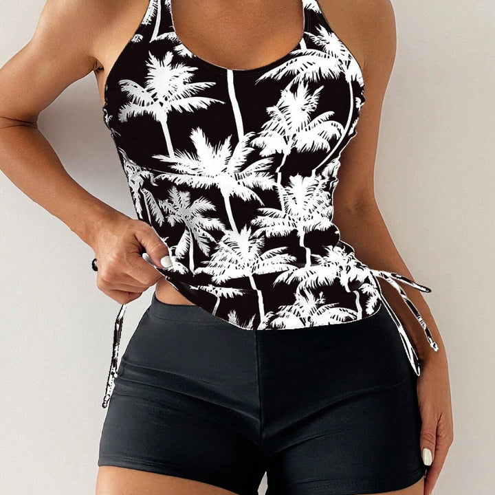 Dame Sports Tankini-sæt med justerbare sidesnore Skovae