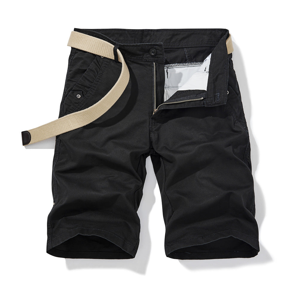 Herrer alsidige korte cargo-shorts med justerbar talje og funktionelle lommer Stilla
