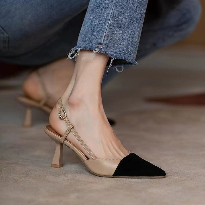 Kvinders Slingback hæl sko med moderne snit og elegant spids Stilla